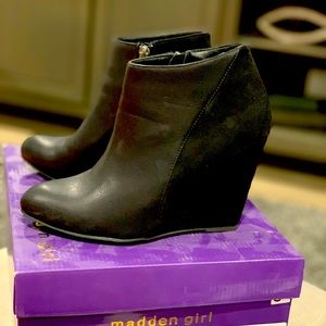 Ankle wedge booties
